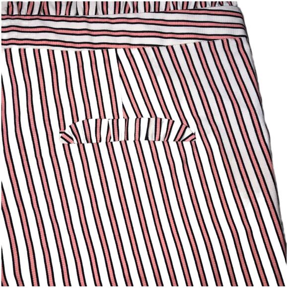 JADE by Melody Tam Striped Ruffle Trimmed Shorts 14 NWT - Picture 3 of 7